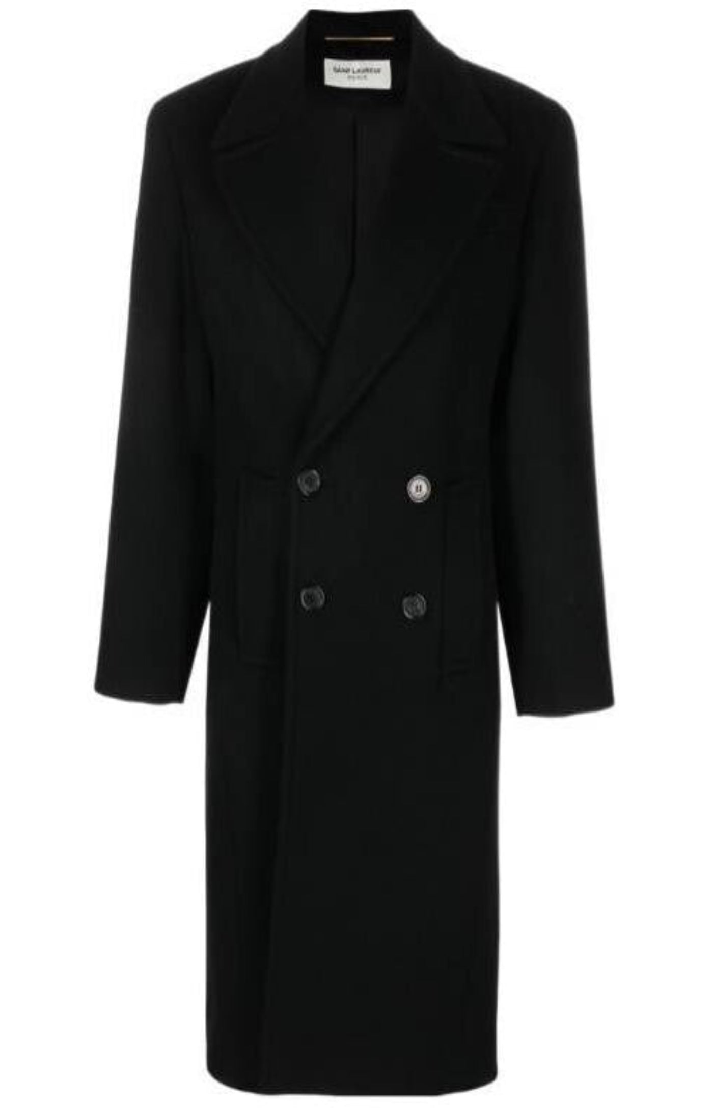 Cargar imagen en el visor de la galería, Long coat in brushed cashmere and wool