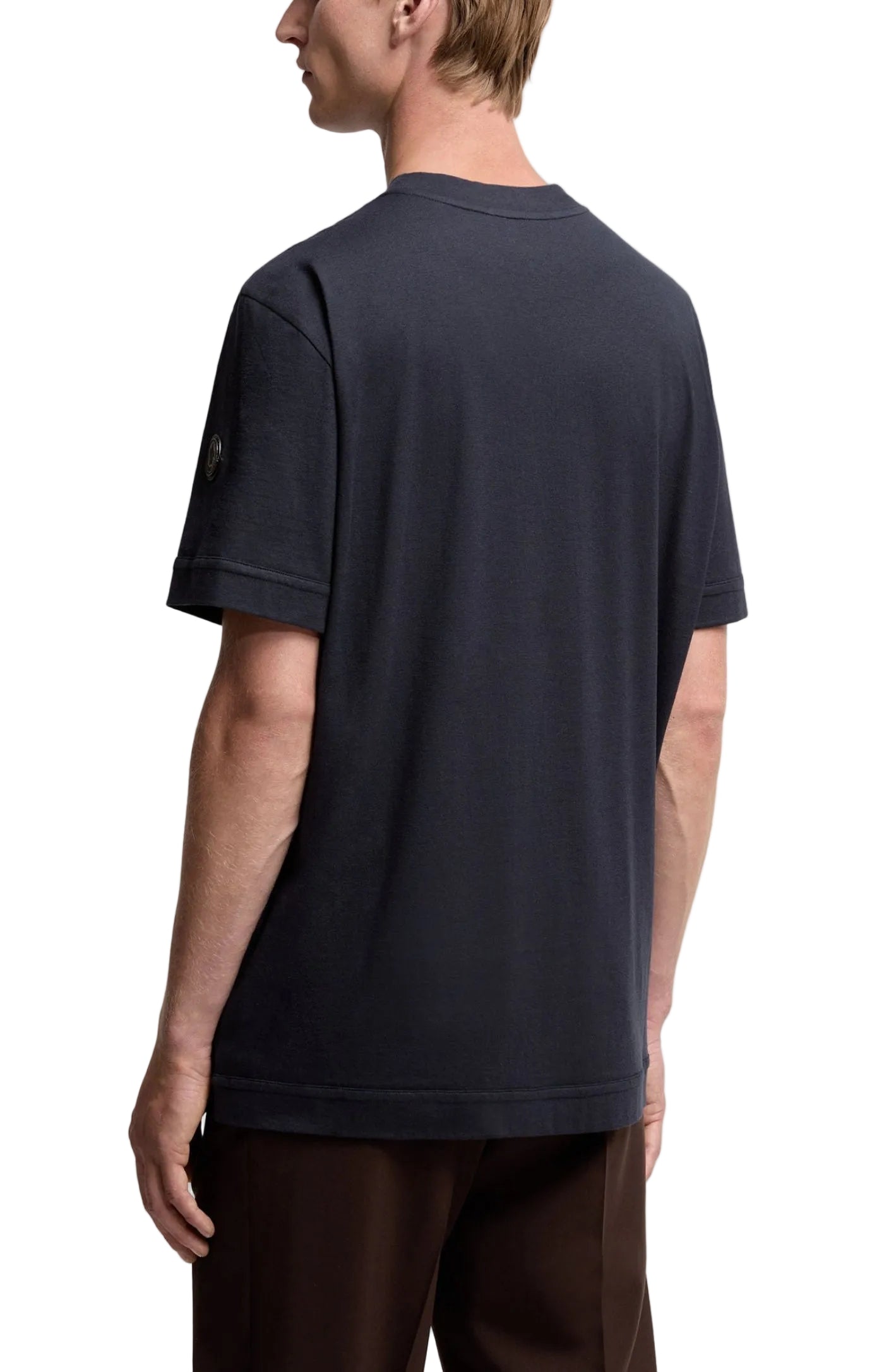 Cargar imagen en el visor de la galería, Logo Cotton &amp; Silk T-Shirt with Pocket
