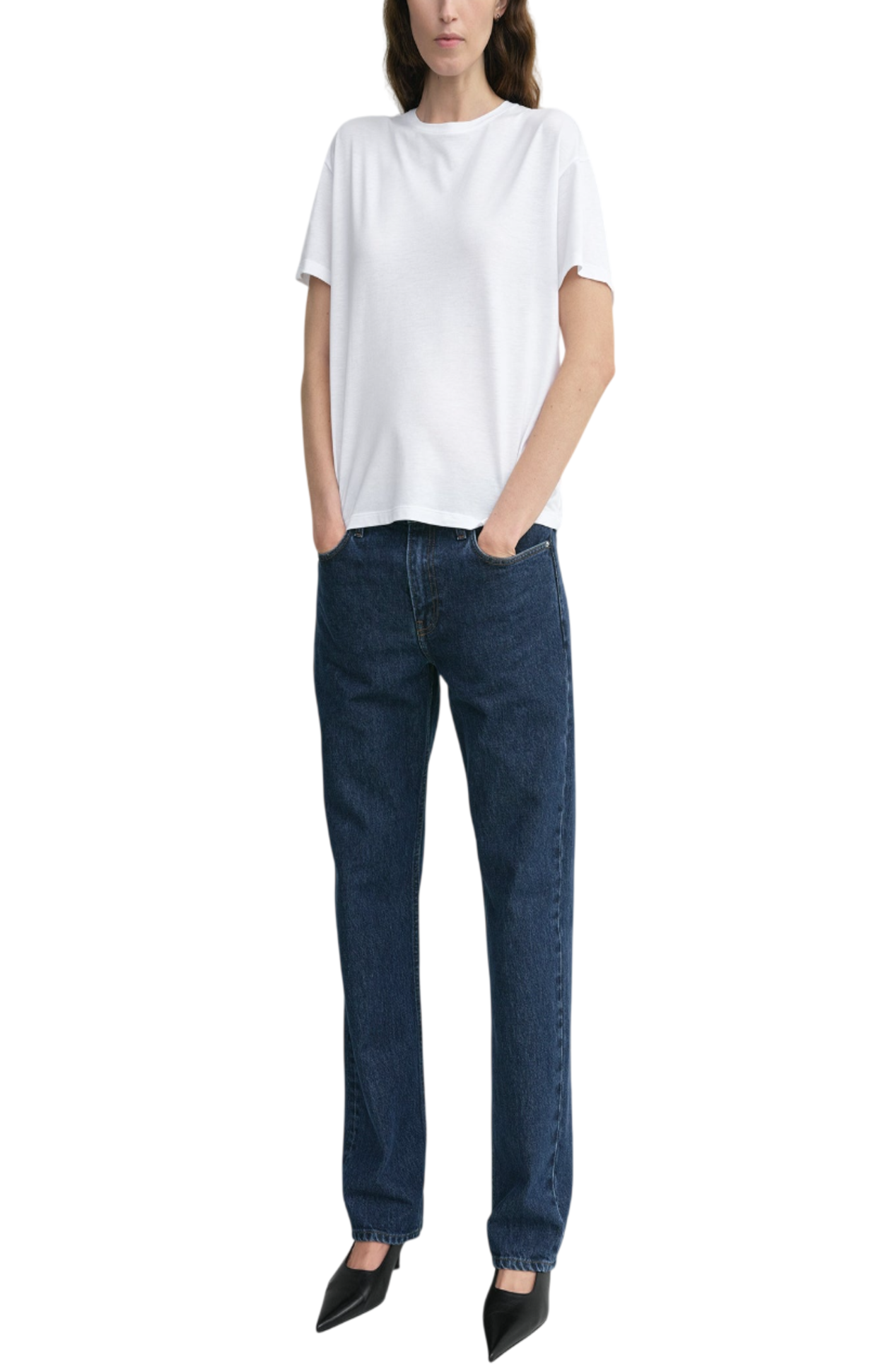 Cargar imagen en el visor de la galería, Low straight denim indigo