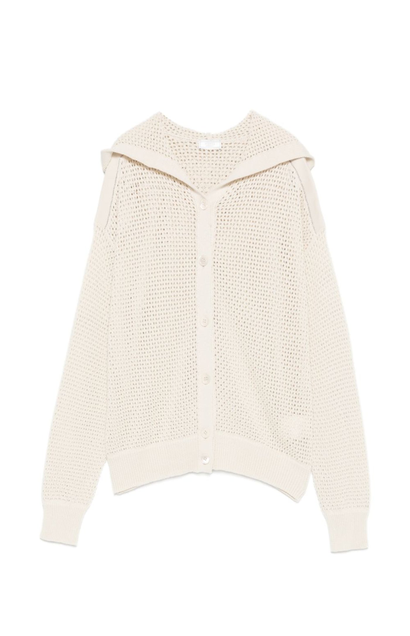 Cargar imagen en el visor de la galería, Sweatshirt with buttons in pure cotton yarn