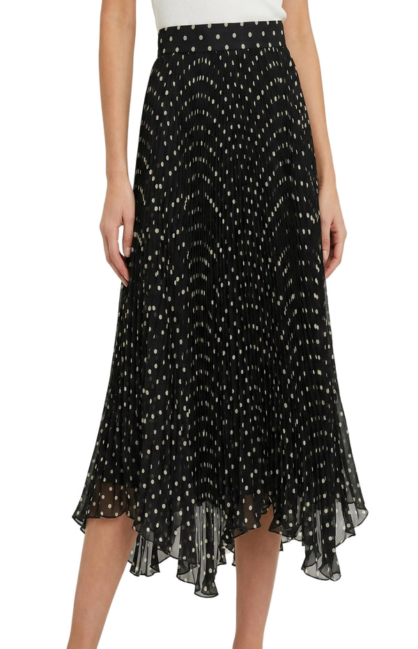 Load image into Gallery viewer, Polka dot mid-length skirt
