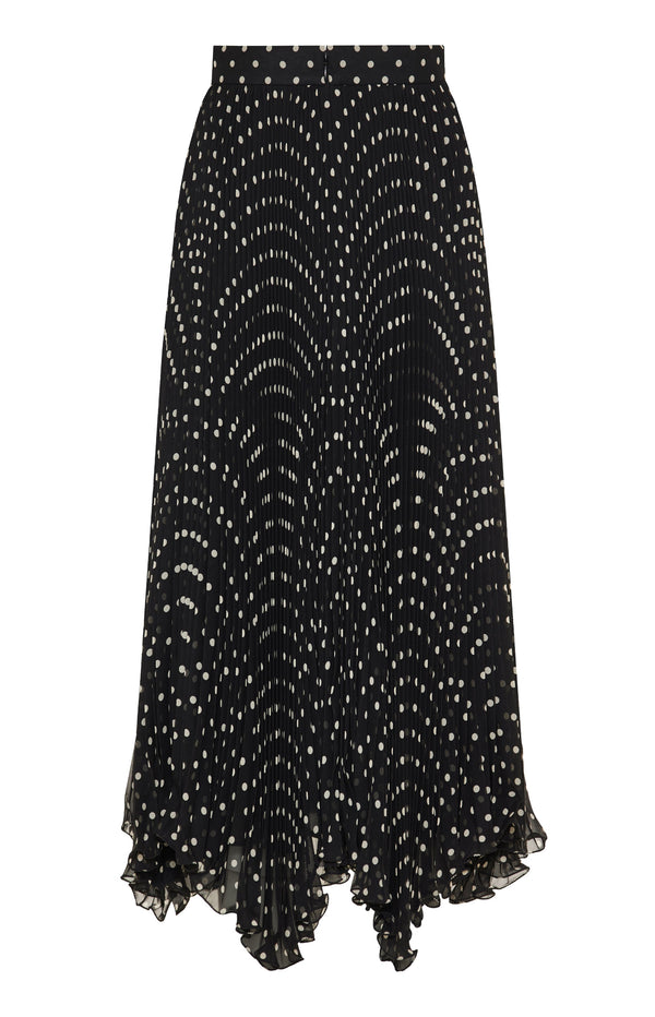 Load image into Gallery viewer, Polka dot mid-length skirt