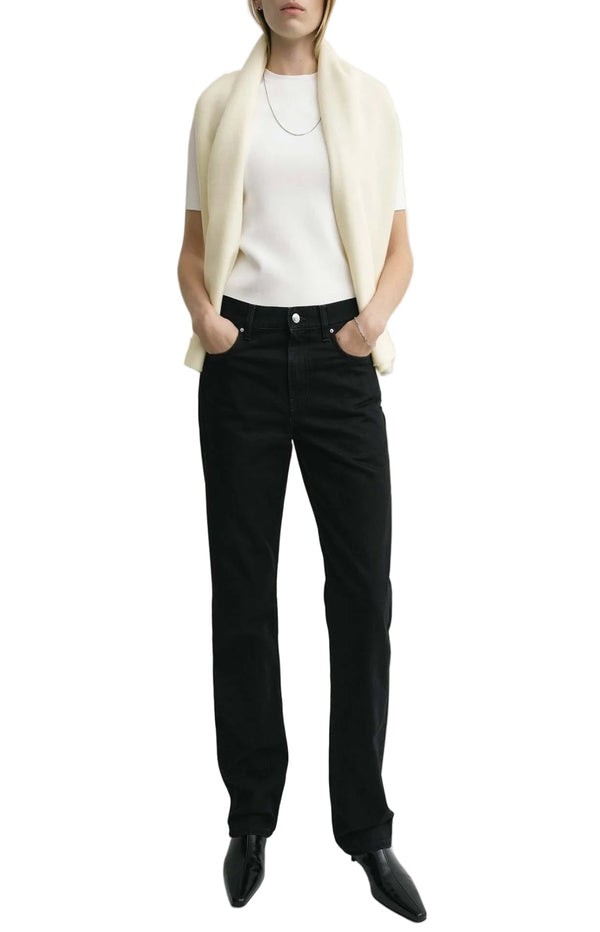 Load image into Gallery viewer, Low straight denim black