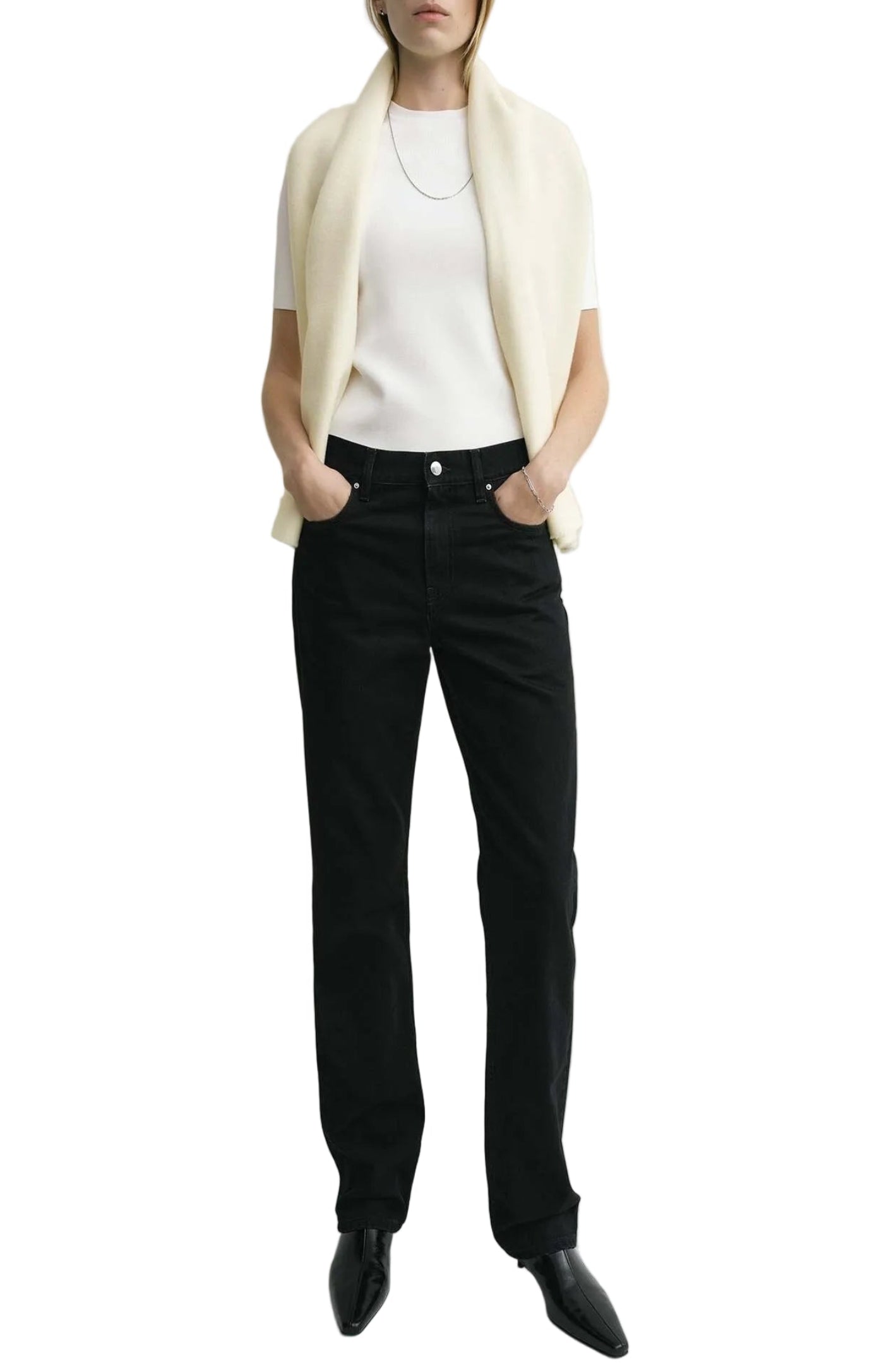 Cargar imagen en el visor de la galería, Low straight denim black