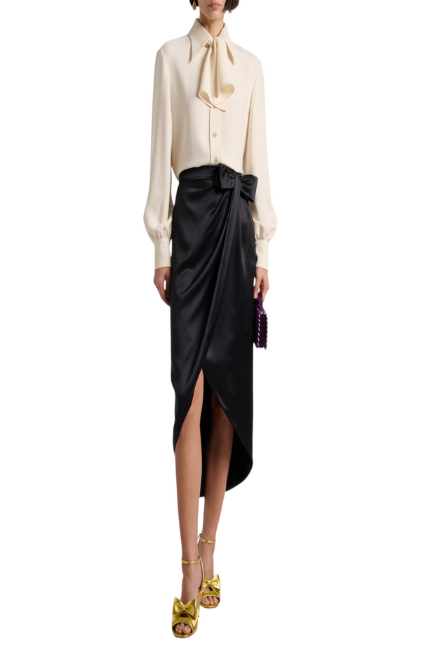 Load image into Gallery viewer, Midi skirt with bow