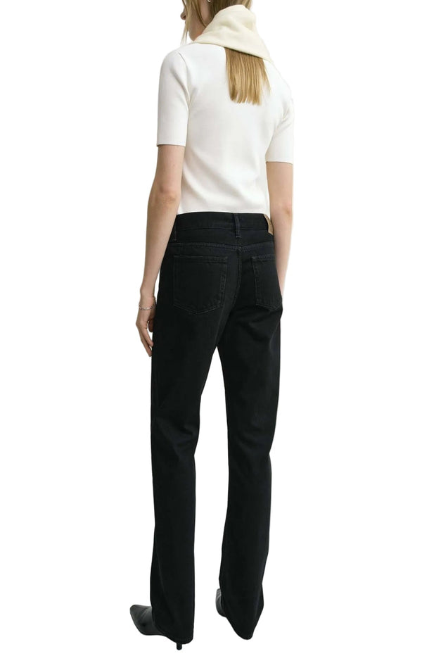 Load image into Gallery viewer, Low straight denim black