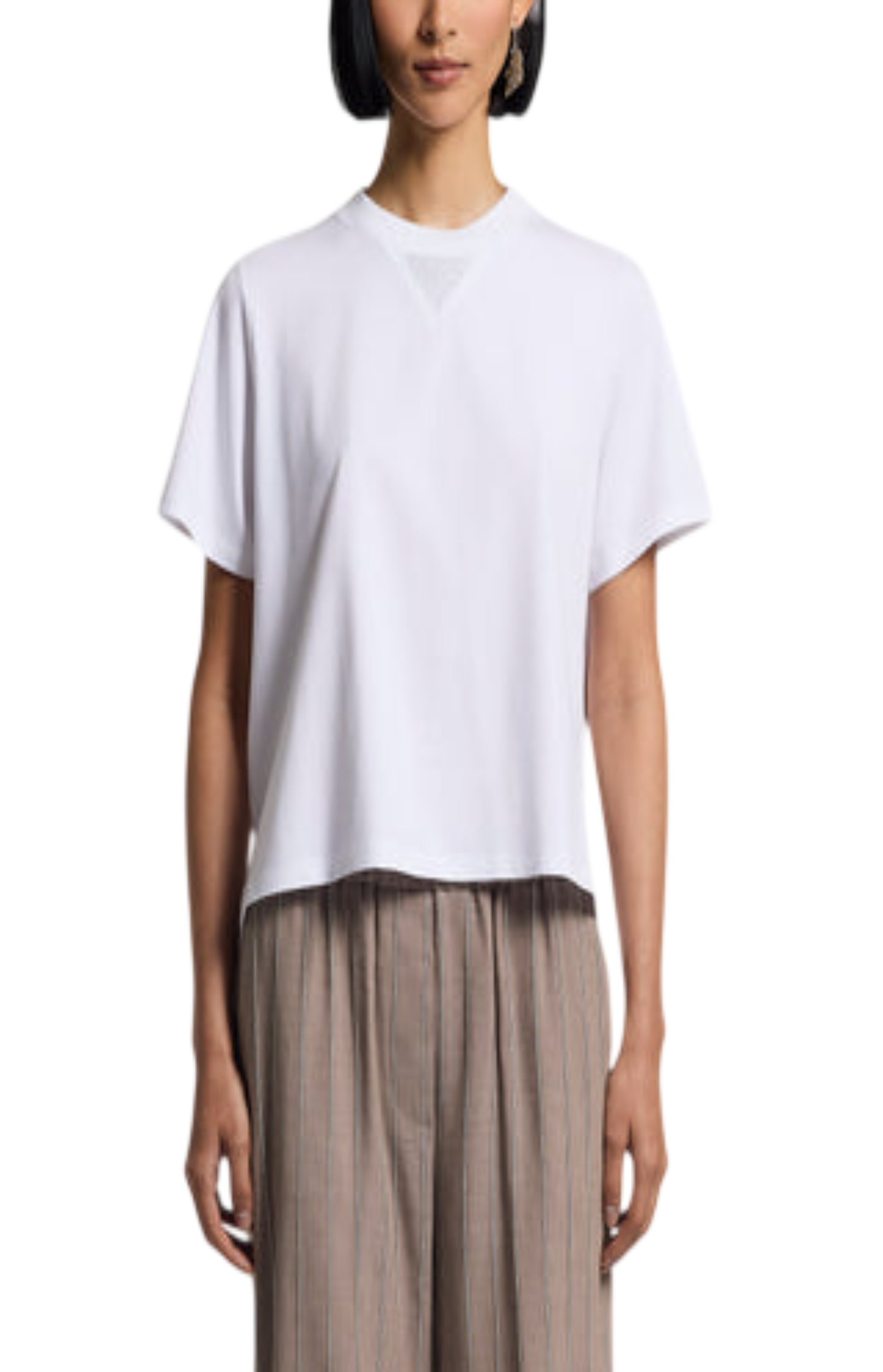 Cargar imagen en el visor de la galería, Stretch cotton jersey T-shirt