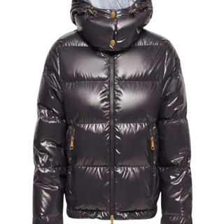 Moncler short down jacket with detachable hood