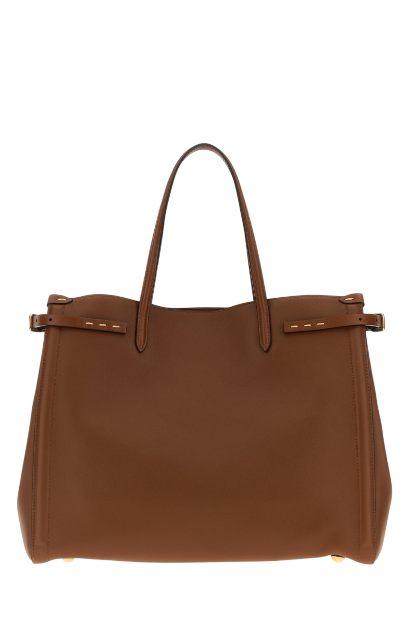 Cargar imagen en el visor de la galería, Brown leather medium Antibes shopping bag