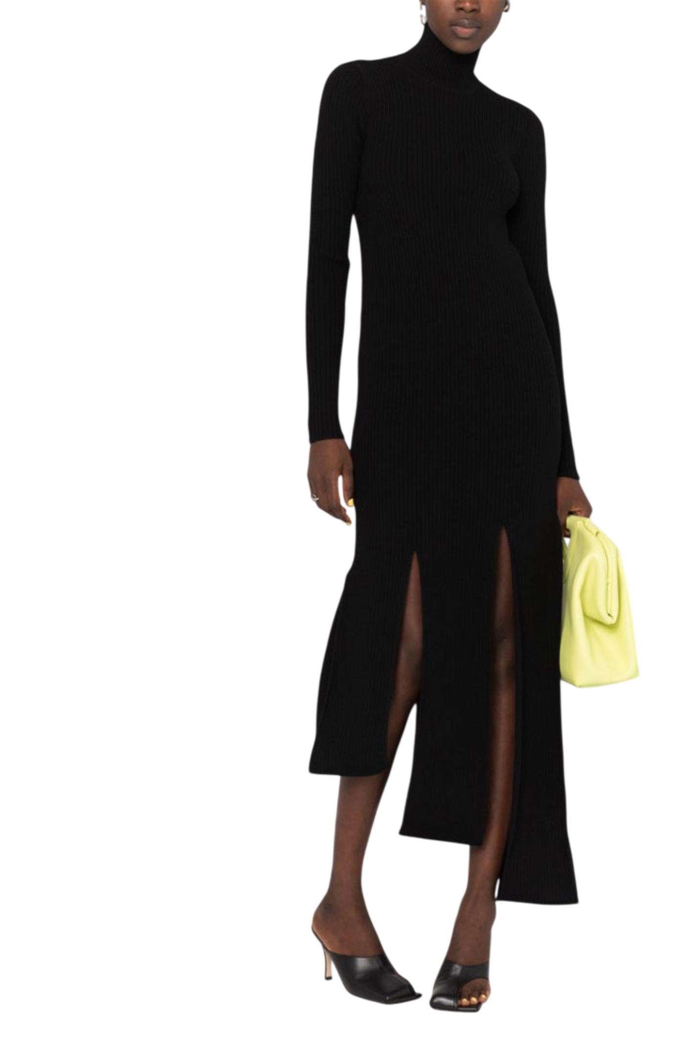 Cargar imagen en el visor de la galería, Bottega Veneta Asymmetric knitted dress