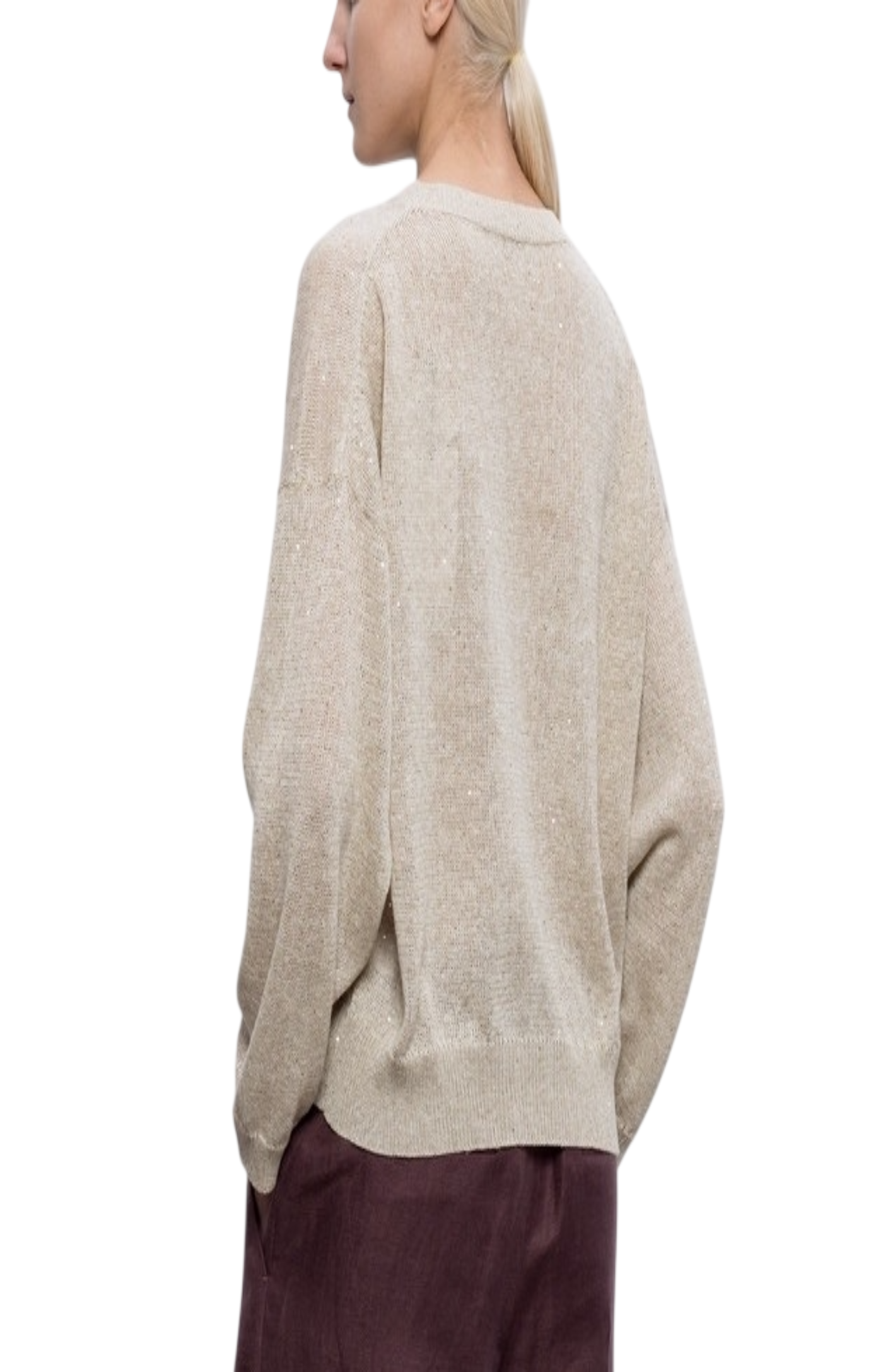 Cargar imagen en el visor de la galería, Brunello Cucinelli beige jumper