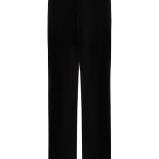 Corduroy straight-leg trousers