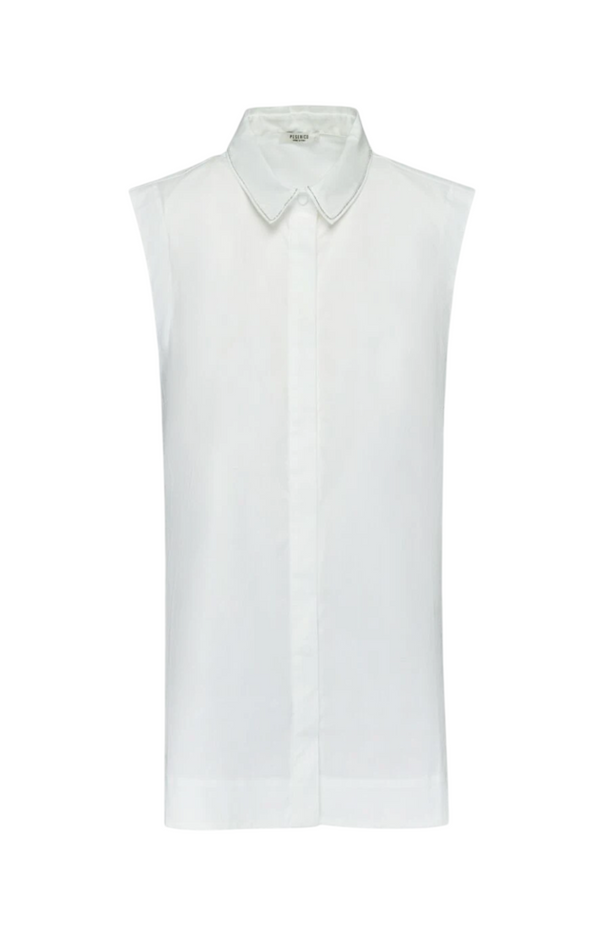 Load image into Gallery viewer, Peserico sleeveless collared shirt