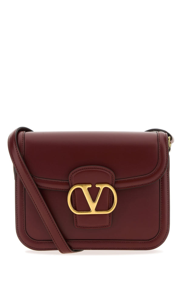 Load image into Gallery viewer, Burgundy leather 9TO5 shoulder bag