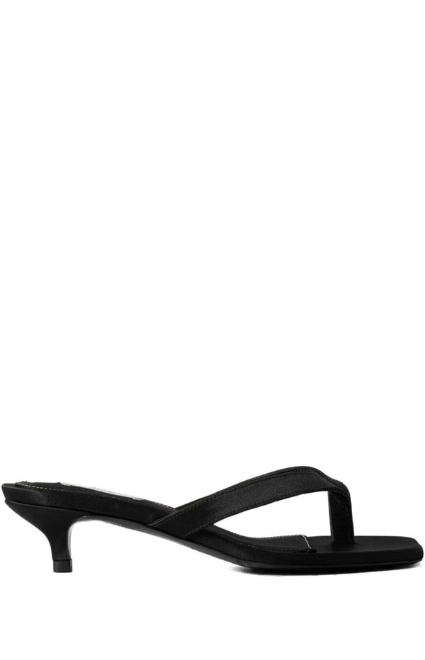 Load image into Gallery viewer, TOTEME satin heeled sandals