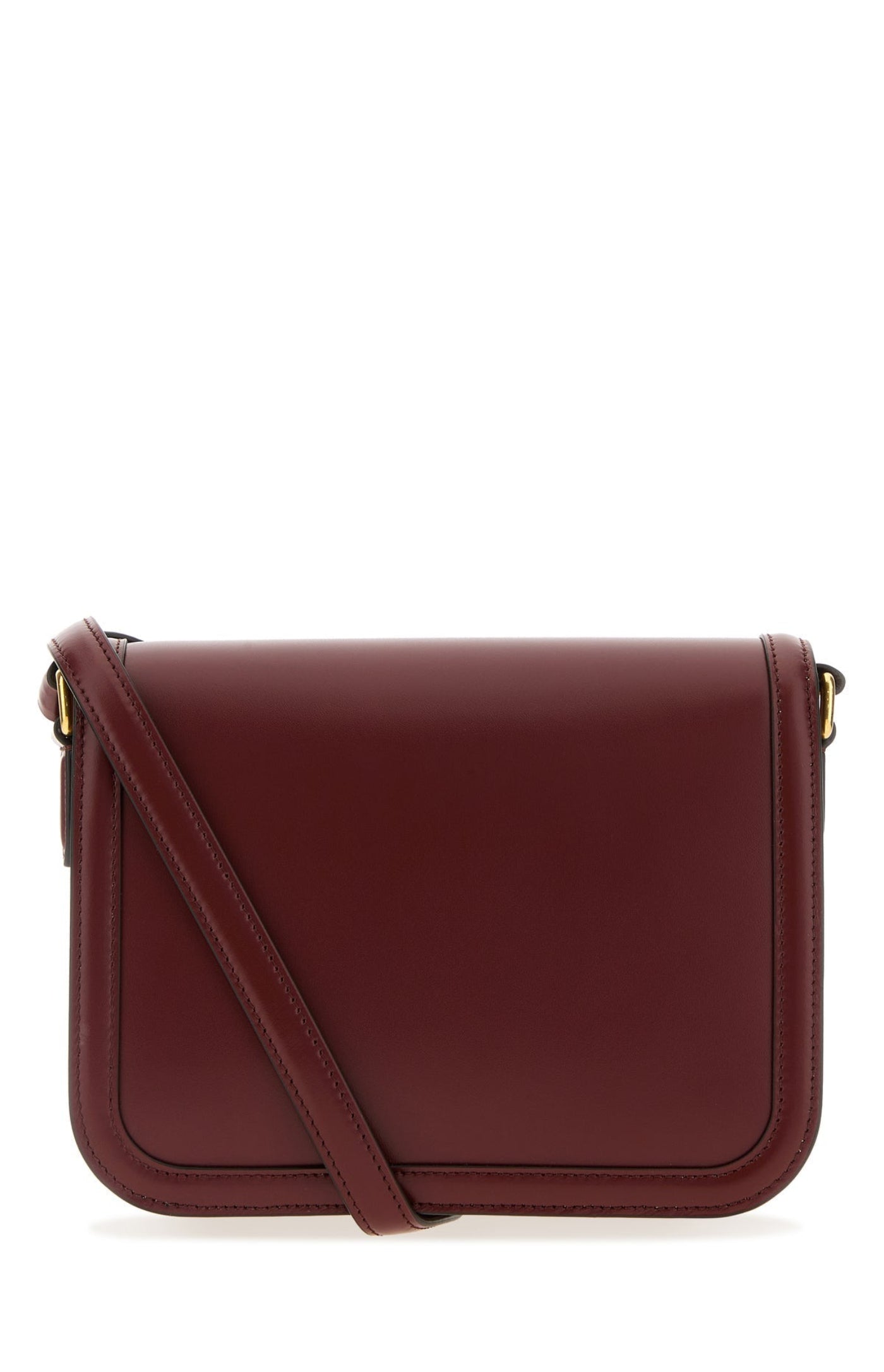 Cargar imagen en el visor de la galería, Burgundy leather 9TO5 shoulder bag