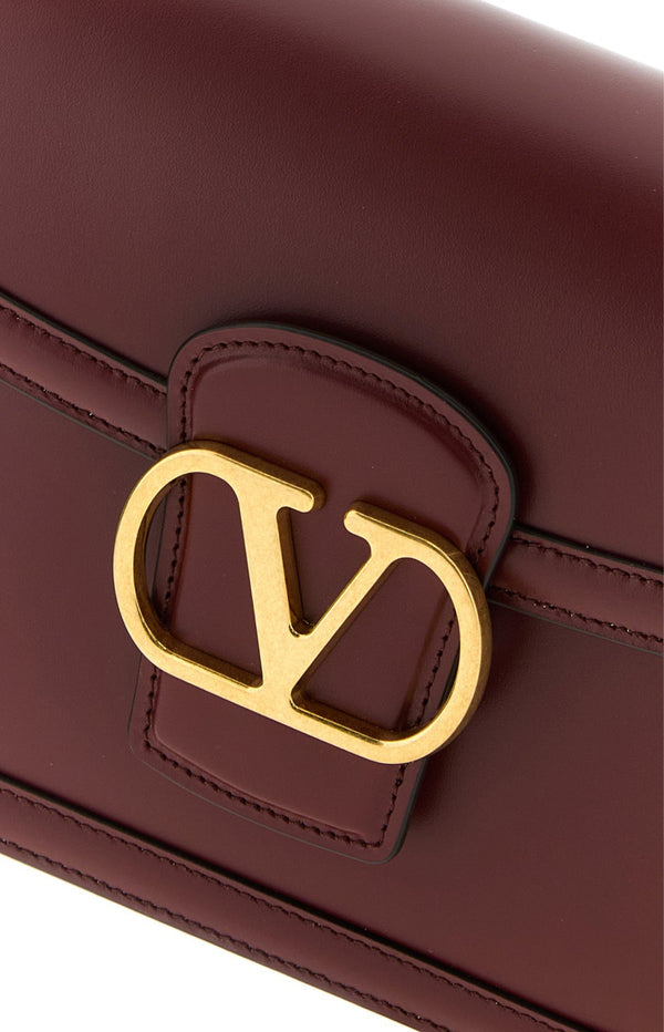Load image into Gallery viewer, Burgundy leather 9TO5 shoulder bag