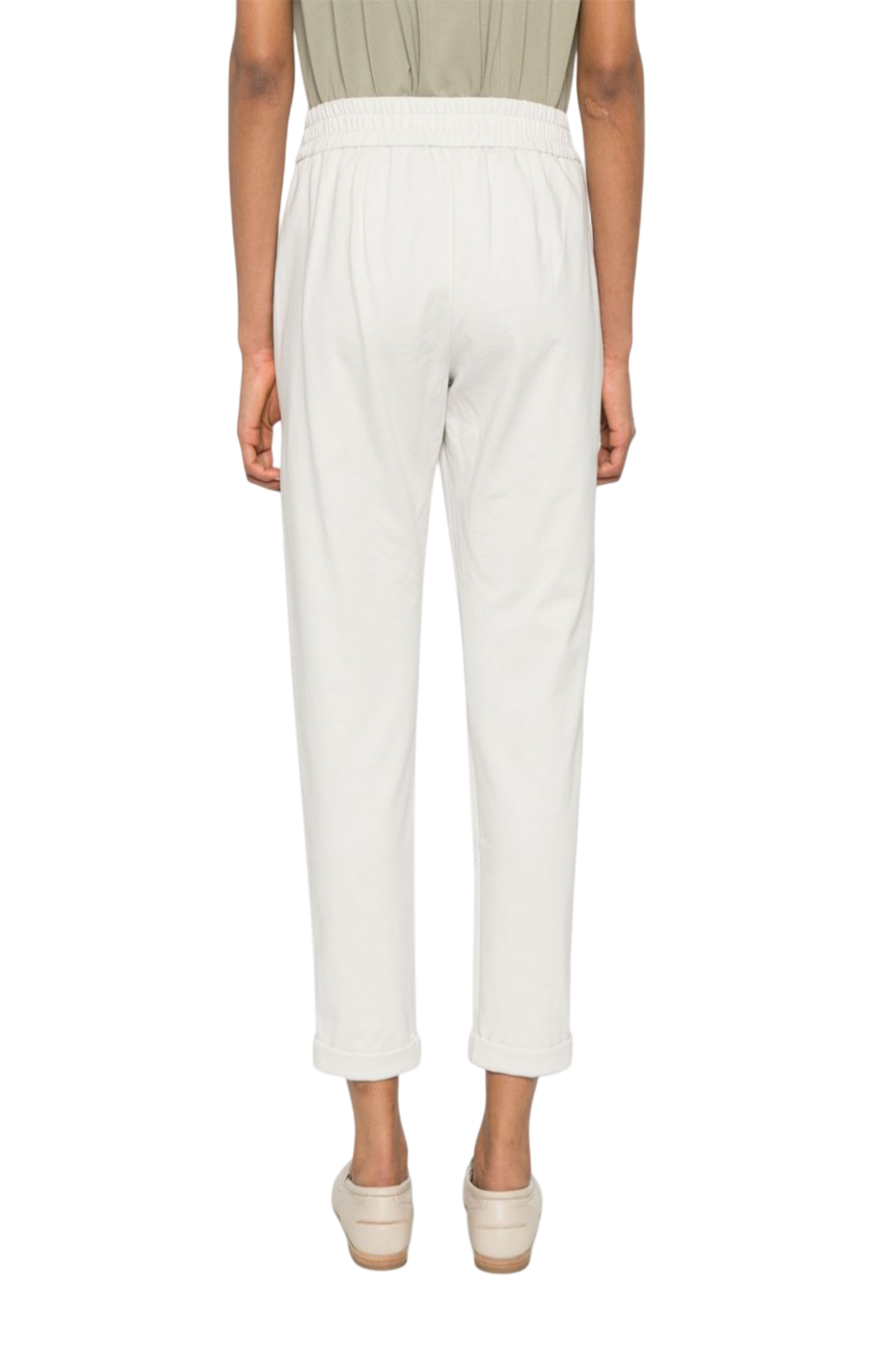 Cargar imagen en el visor de la galería, Brunello Cucinelli drawstring-fastening trousers