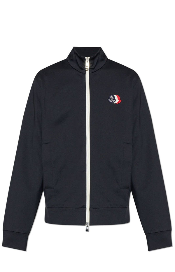 Load image into Gallery viewer, Moncler Tricolour Logo Zip-Up Sweatshirt