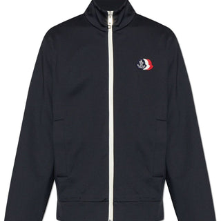 Moncler Tricolour Logo Zip-Up Sweatshirt