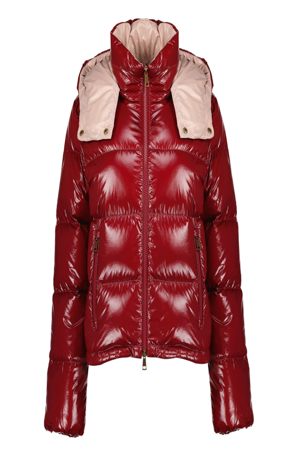 Load image into Gallery viewer, Niveole Red Down Jacket