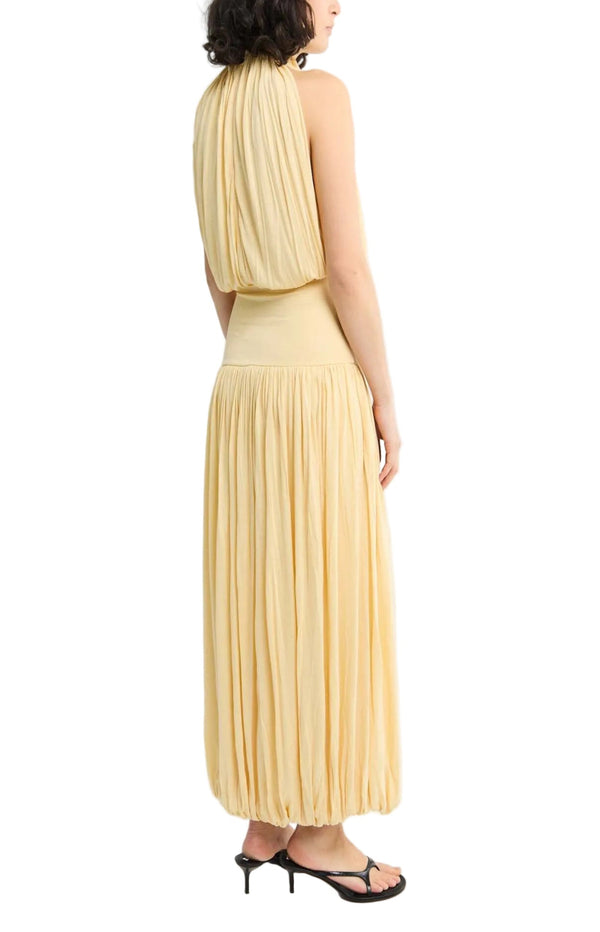 Load image into Gallery viewer, Soft Gathered Dress in Champagne
