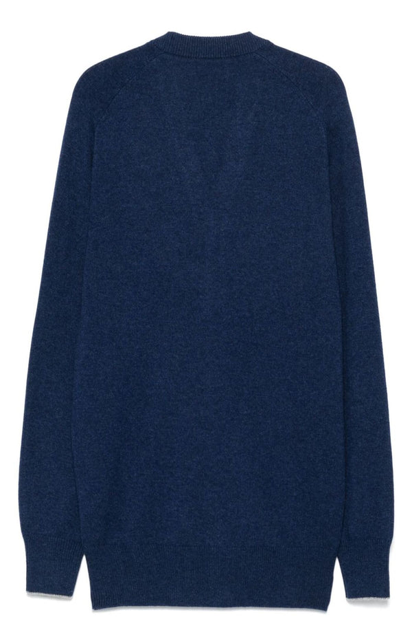 Load image into Gallery viewer, Brunello Cucinelli navy blue cardigan
