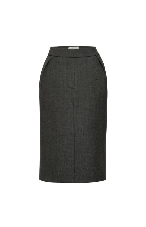 Charger l'image dans la galerie, Tailored pencil skirt in grey