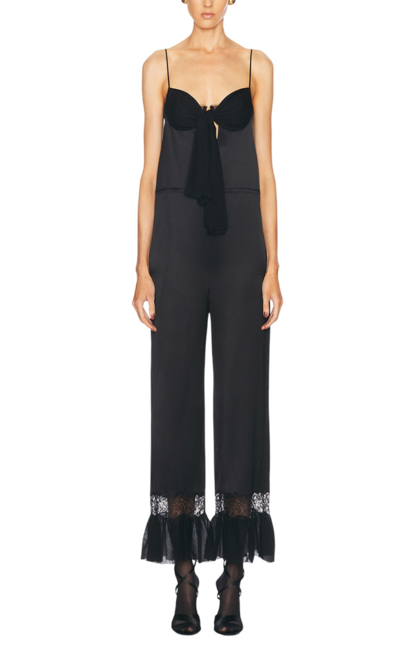 Load image into Gallery viewer, Saint Laurent bow-detail jumpsuit