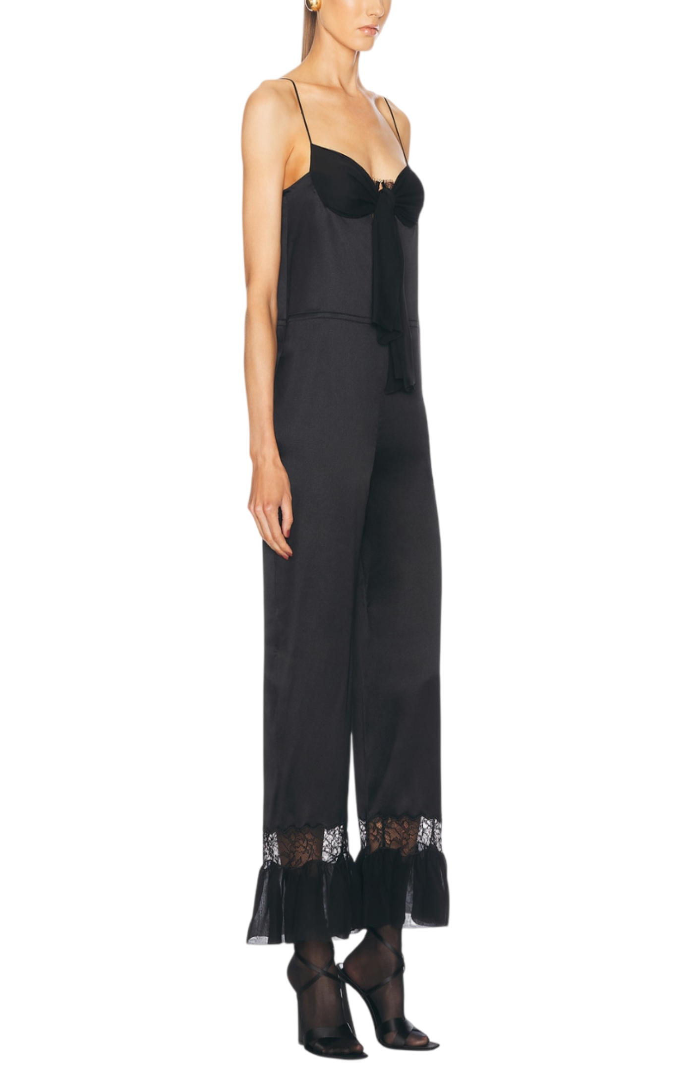 Cargar imagen en el visor de la galería, Saint Laurent bow-detail jumpsuit