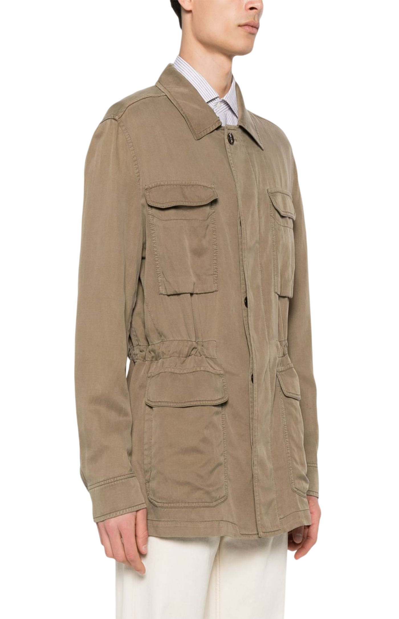 Cargar imagen en el visor de la galería, Brioni Sahariana shirt jacket