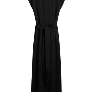 Crew satin dress black