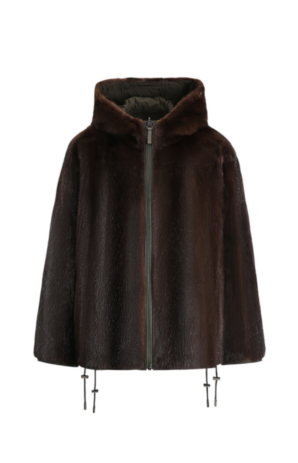 Load image into Gallery viewer, Reversible Yves Salomon jacket