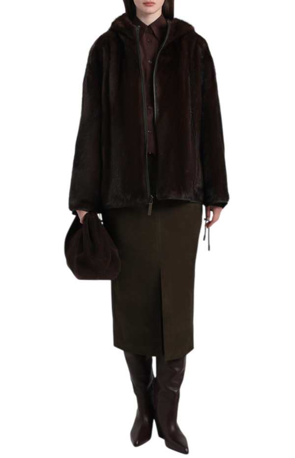 Load image into Gallery viewer, Reversible Yves Salomon jacket