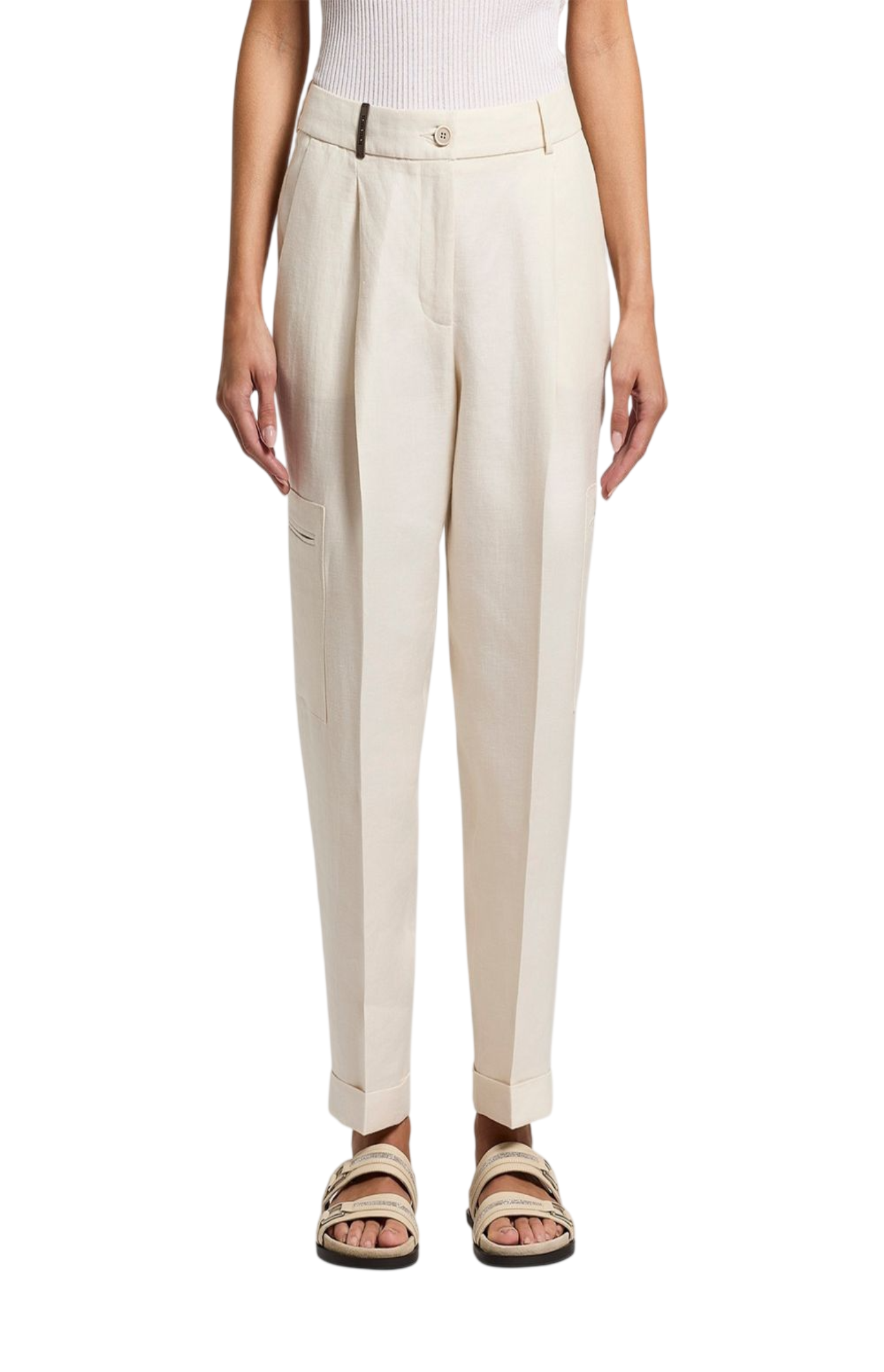 Load image into Gallery viewer, Cuffed trousers