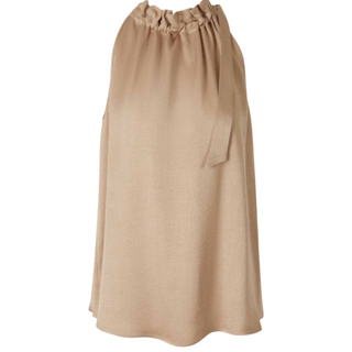 Viscose-blend satin top
